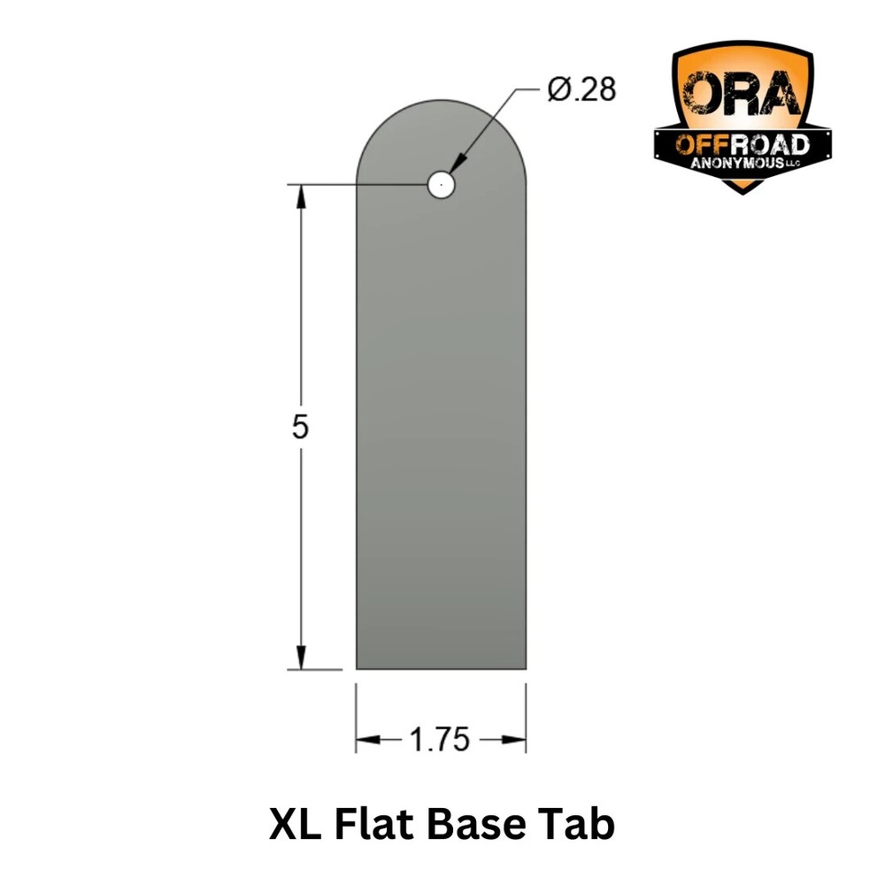 OFFROAD ANONYMOUS Flat Base Tab - Size: XL, QTY: Individual