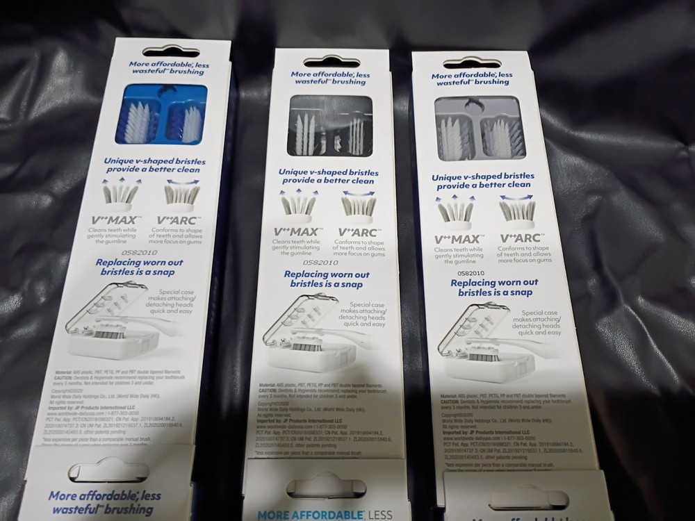 6 V-ECO Replaceable Brush Head System A Better Toothbrush Toothbrushes NEW