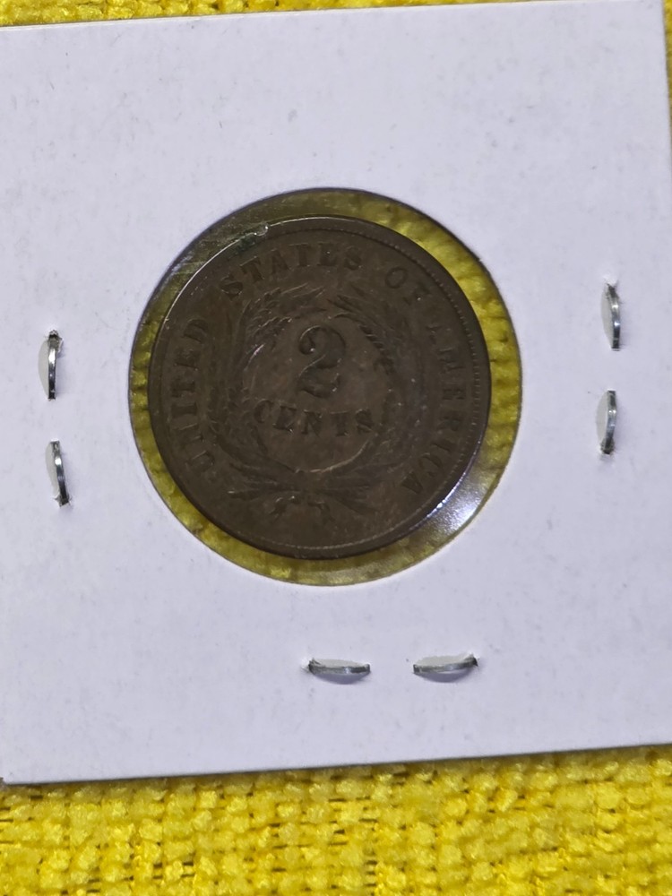 1864 2 CENT LARGE MOTTO NICE SHAPE