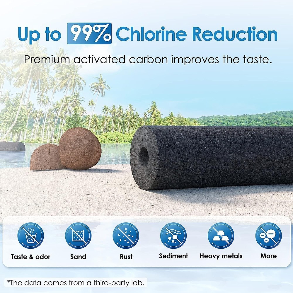 Waterdrop Gravity-fed Water Filter System,with 2 Black Carbon Filters, WD-TK-A