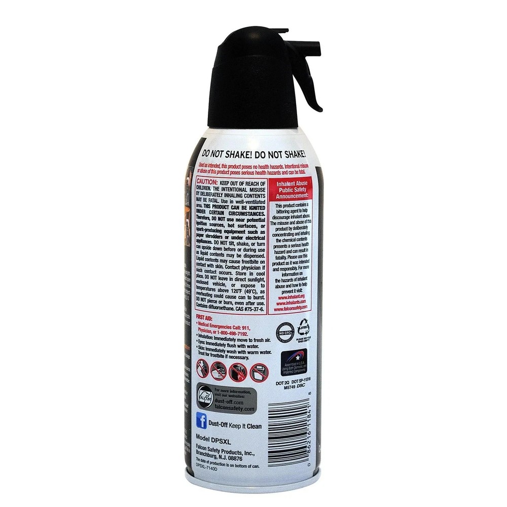 Falcon Dust-Off Electronics Compressed Gas Duster, 10 oz - (4-PACK)