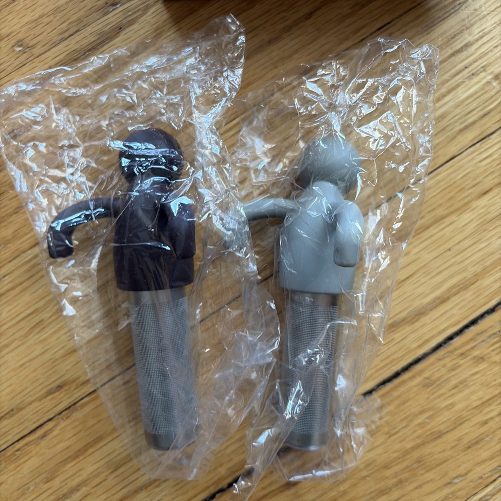 Little Man Shaped Tea Infuser Filter Brewing Teapot Infusers Coffee Filter 2pack