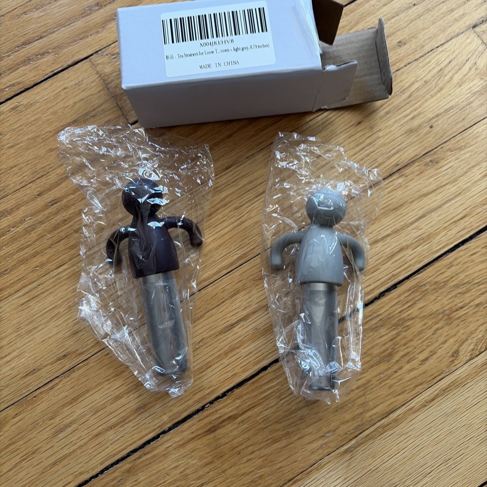 Little Man Shaped Tea Infuser Filter Brewing Teapot Infusers Coffee Filter 2pack