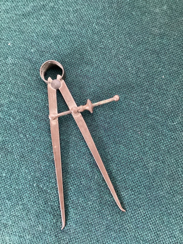 VINTAGE MOORE & WRIGHT made in SHEFFIELD  compass technical drawing instrument