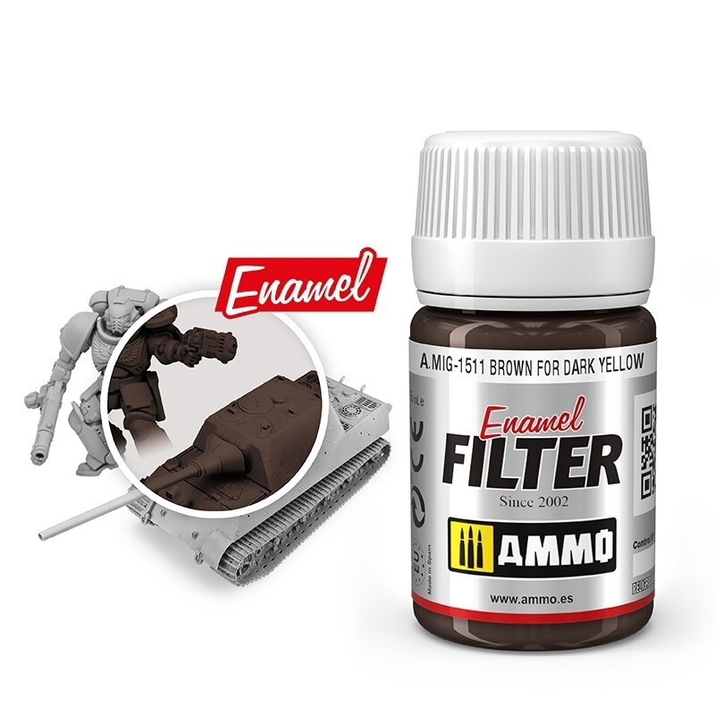 AMMO by MIG Filter Brown for Dark Yellow