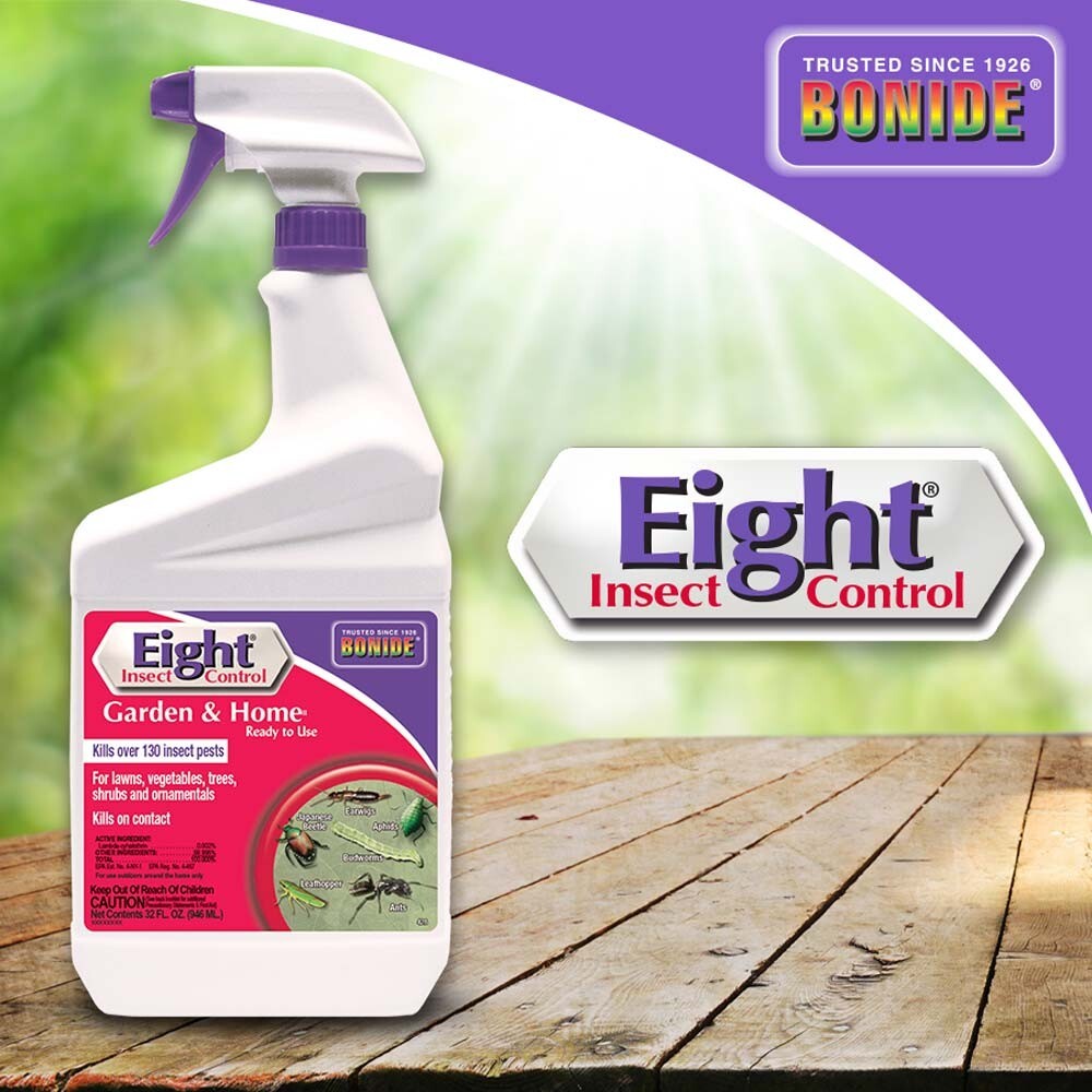 Bonide Eight Insect Control 32 oz RTU ready to use insecticide bug trigger spray