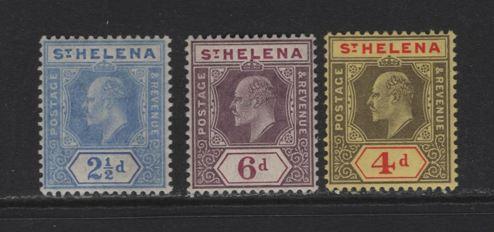 ST HELENA SC#56-58 -- MH, VF, COMPLETE SET --