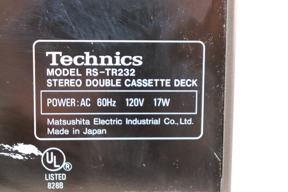 Technics RS-TR232 Stereo Cassette Tape Deck Dual Recorder Player