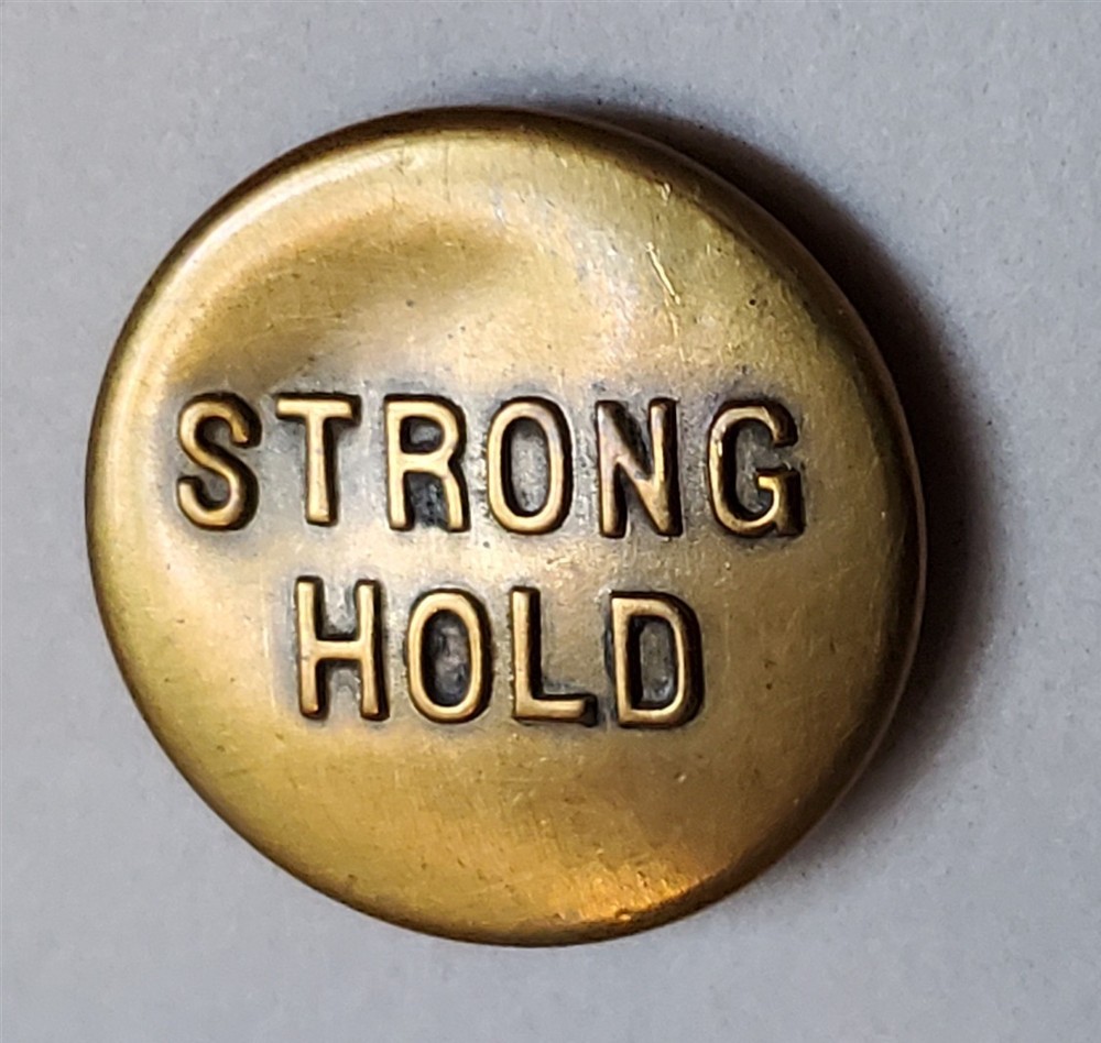 Bb Medium STRONG HOLD Antique Wobble Shank Overall BUTTON