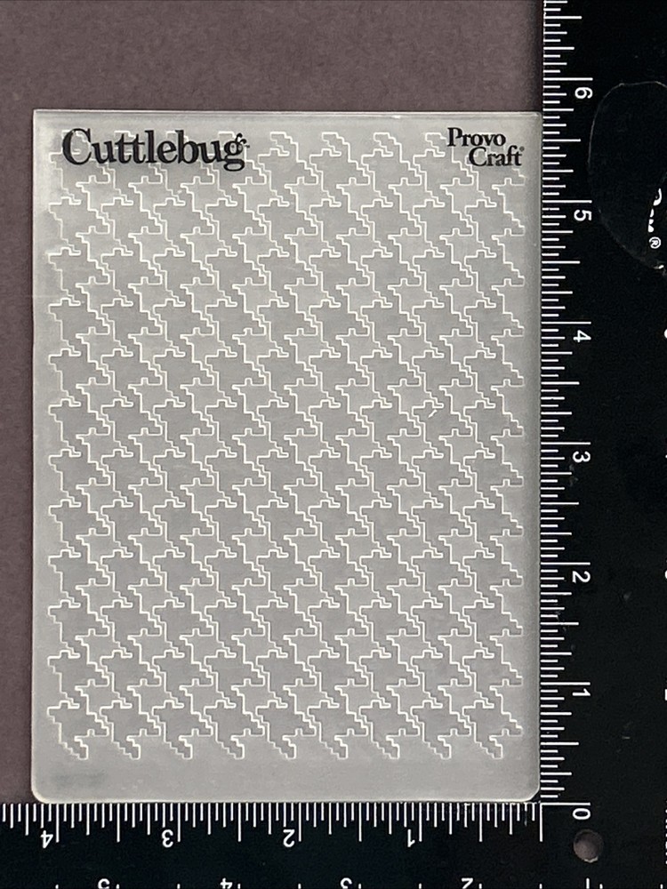 Cuttlebug Houndstooth Embossing Folder, Scrapbooking, Card Making Crafts