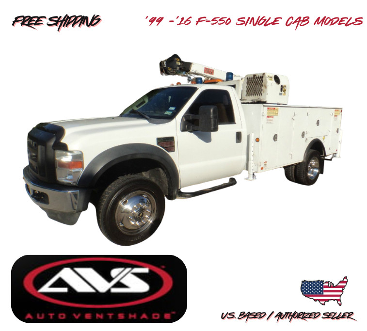 1999-2016 Ford F-450 Super Duty Single Cab AVS Window Vent Visors Rain Guard