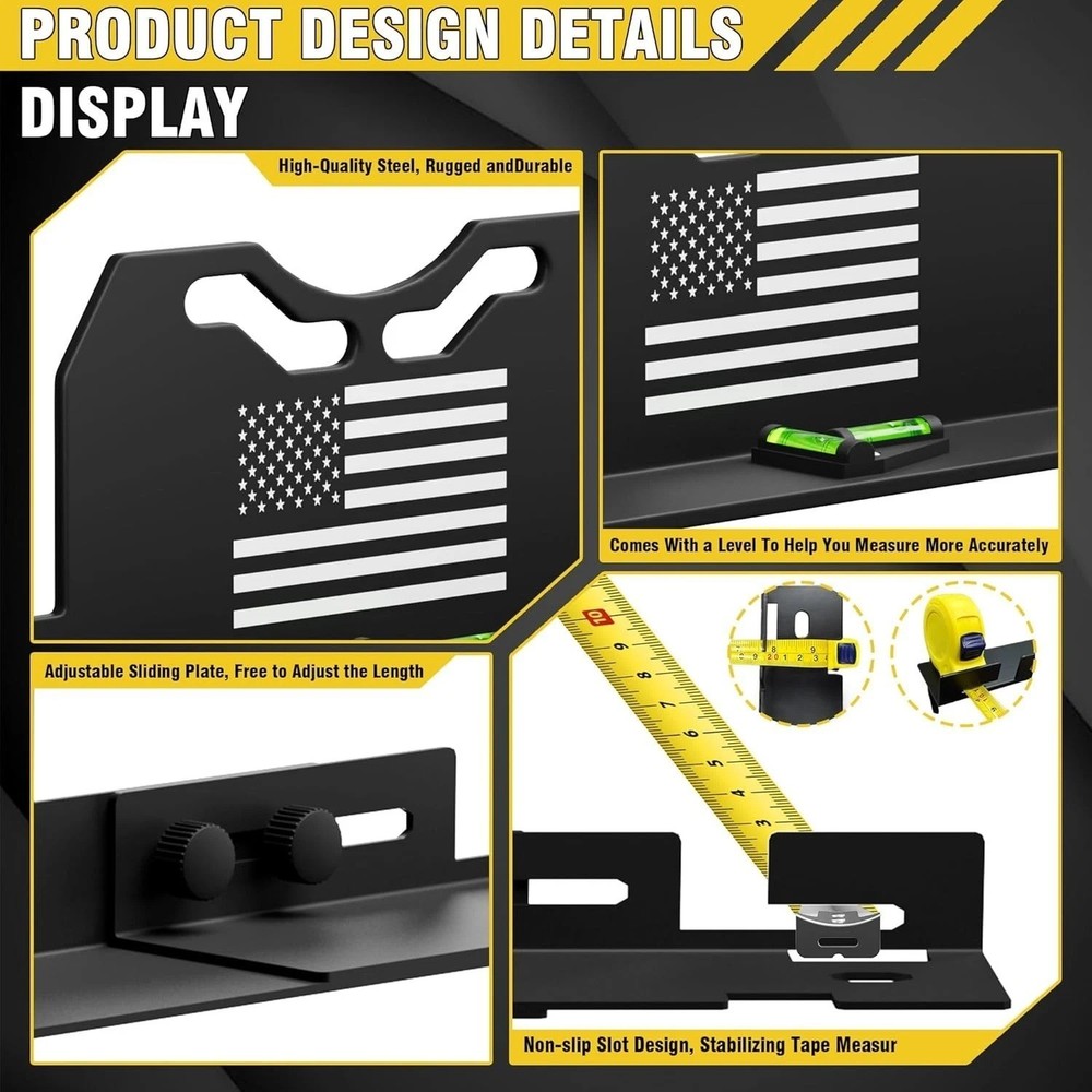 2026 Upgraded Wheel Alignment Tool, 2 PCS Toe Alignment Tool Plates Without R...
