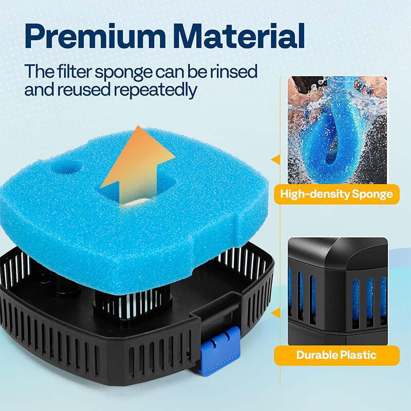 Replacement Sponge Filter Media Basket for 4-in-1 Pond Filter System Kits 2pcs