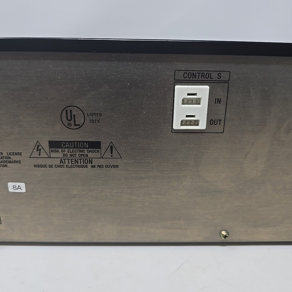 Sony TC-W550 Dual Deck Stereo Cassette Deck Untested READ