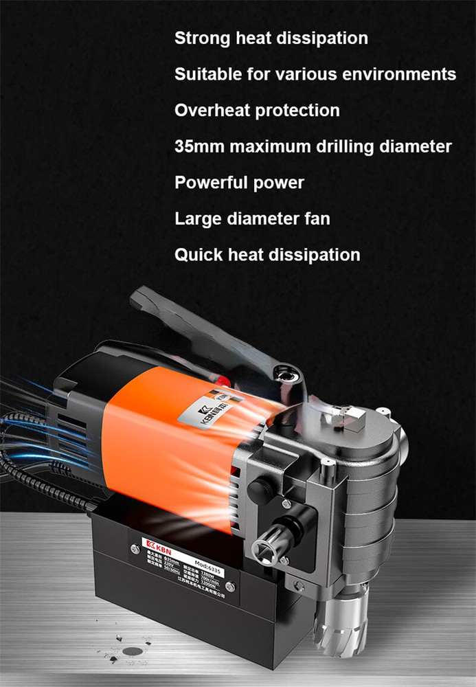 Electric Magnetic Drill Powerful Magnetic Base Drill Horizontal Bench Drilling