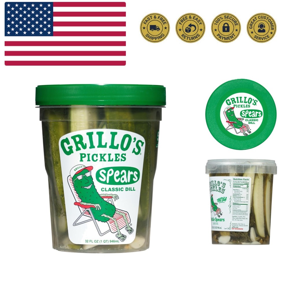 Pickles Classic Dill Pickle Spears, 32 Fl Oz