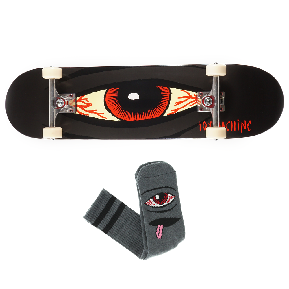 Toy Machine 8.125" Bloodshot Sect Eye Pro Complete Thunders Bones Reds Spitfire