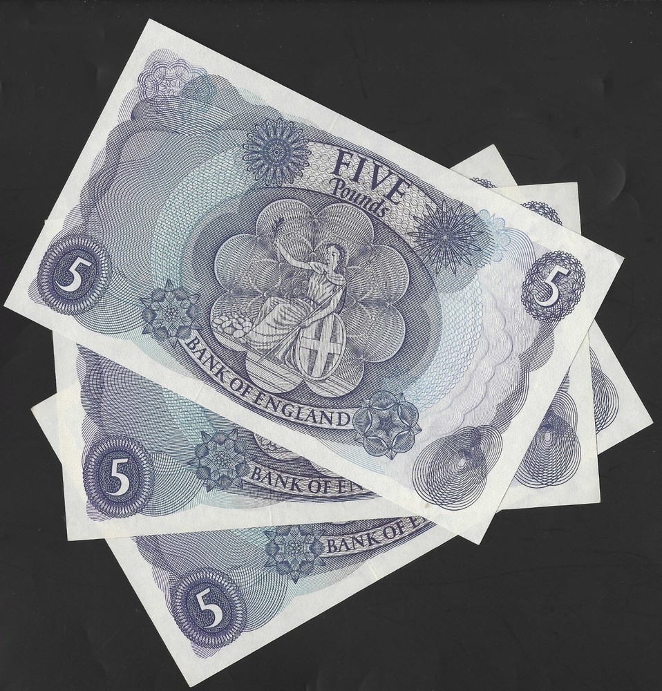 B312 FFORDE 1967 FIVE POUND £5 BANKNOTE - UNC - SELECT YOUR NOTE