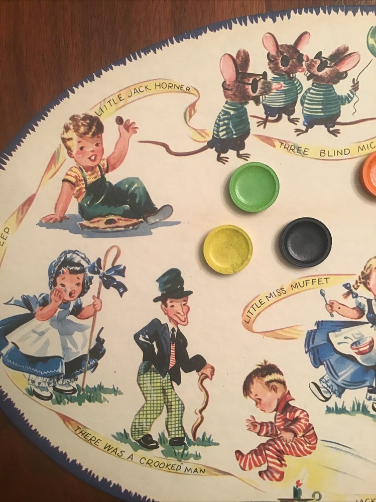 Nursery Rhyme Art Palette Retro Graphics