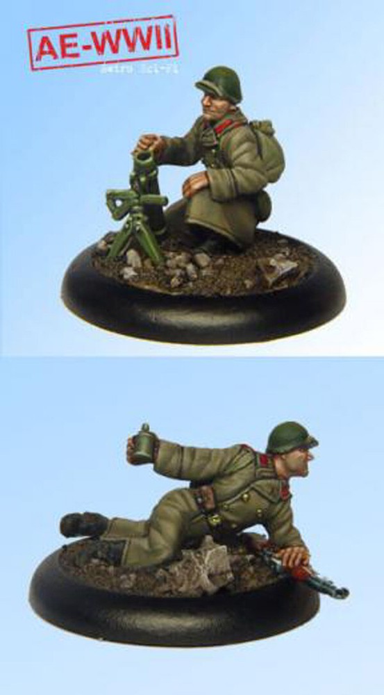 RUS011 SOVIET GUARD 50-PM 40 MORTAR TEAM - AE-WWII