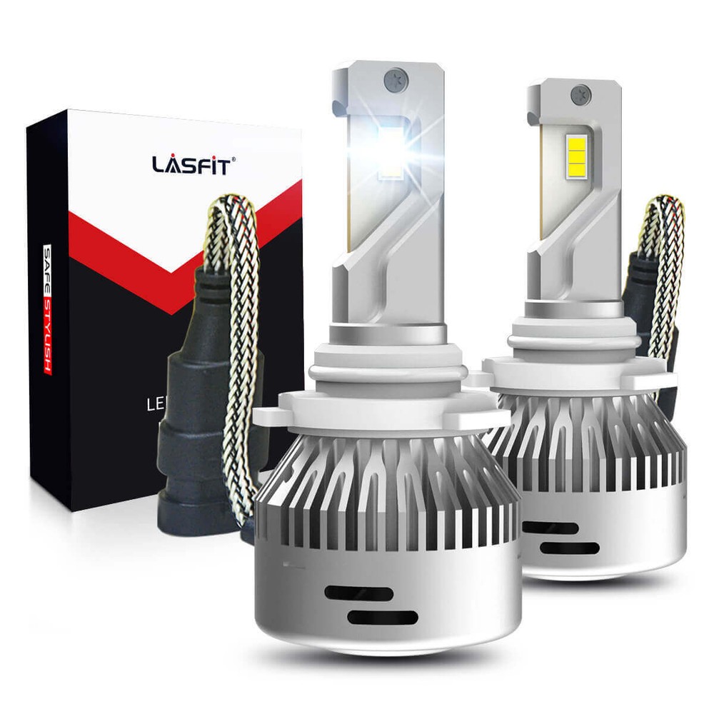 LASFIT 9005 HB3 LED High Beam Headlight Bulbs Conversion Kit Super Bright White