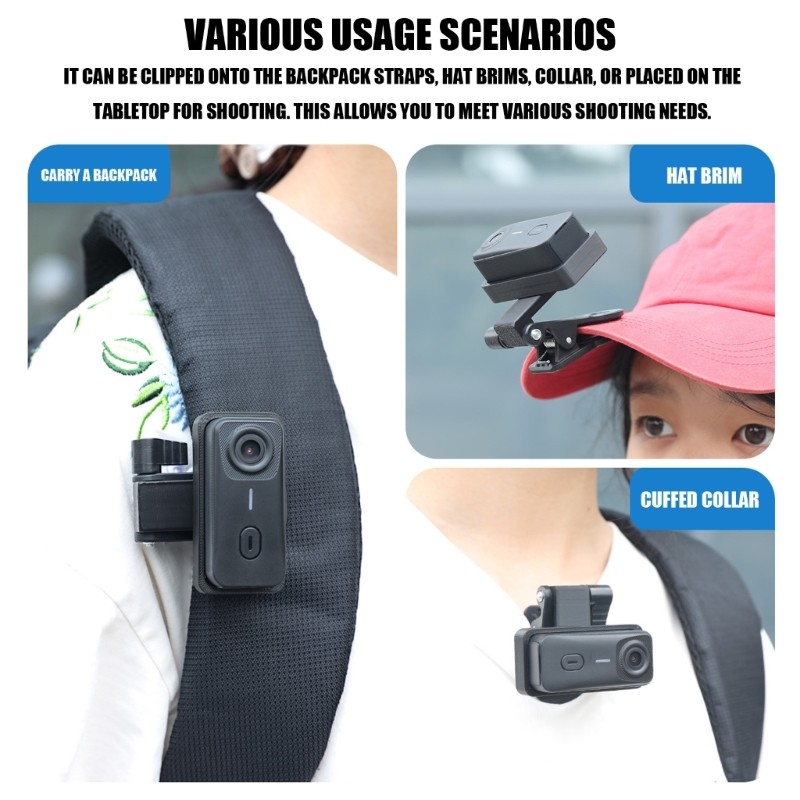 Quick Attach Backpack Clip For Suction Bracket Base Action Camera