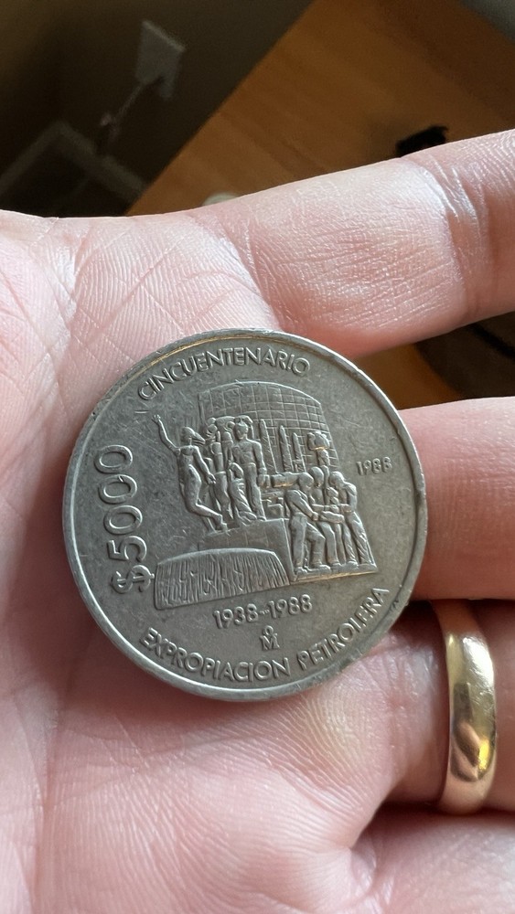1988 Mexico 5000 Pesos