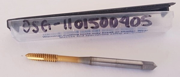 OSG Spiral Point Tap 3FL Plug Chamfer Tin Coated 11/16" Thread ref:1101500405