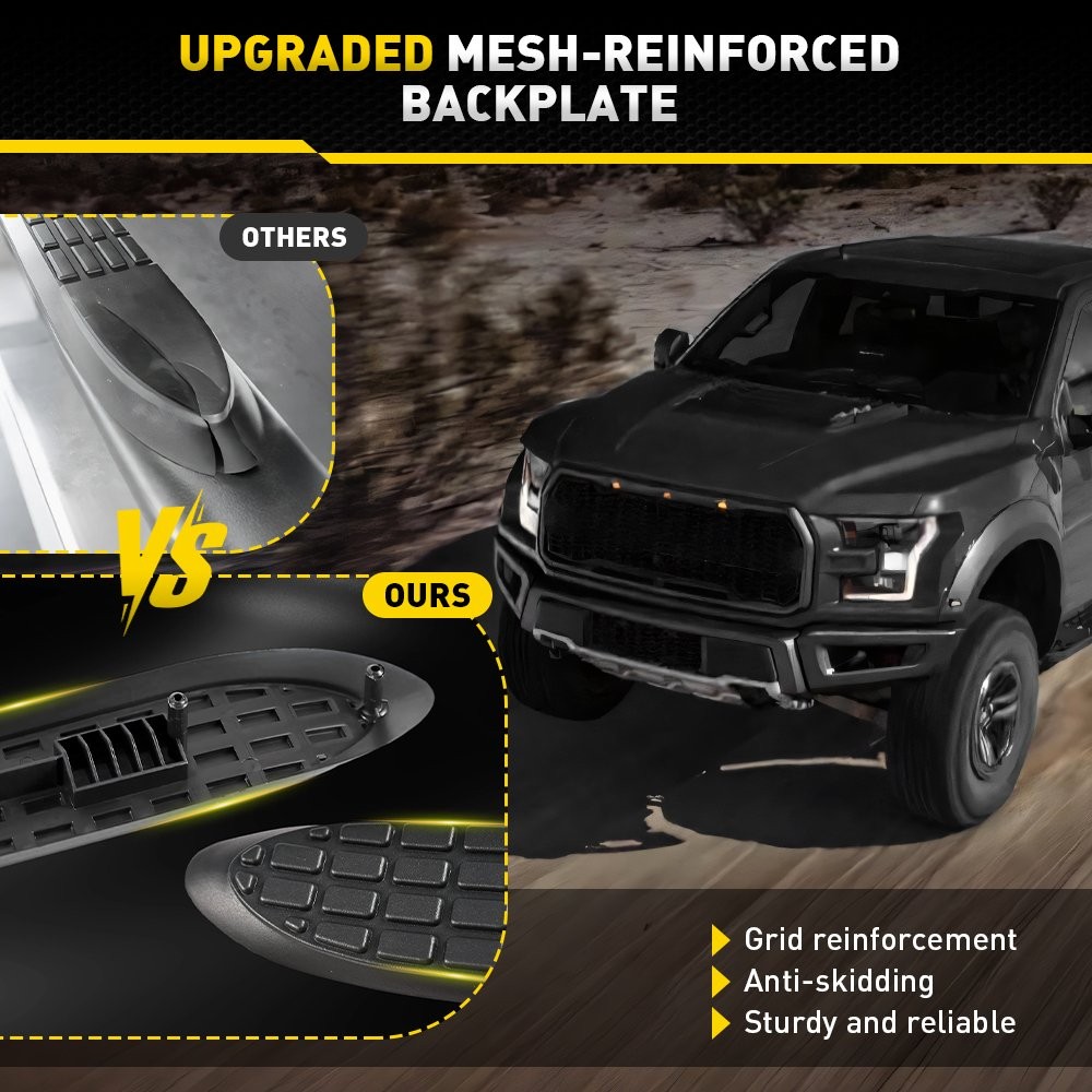 4Pcs Replacement Step Pad for WSP001KIT 3" Round Nerf Bars Plastic Left & Right