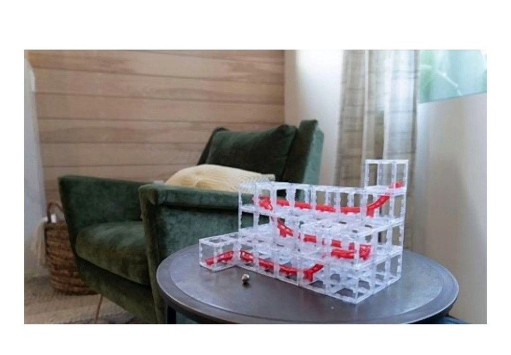 Magnetcubes Coaster Cubes Marble Roller Coaster Run 127 Pieces Starter Pack