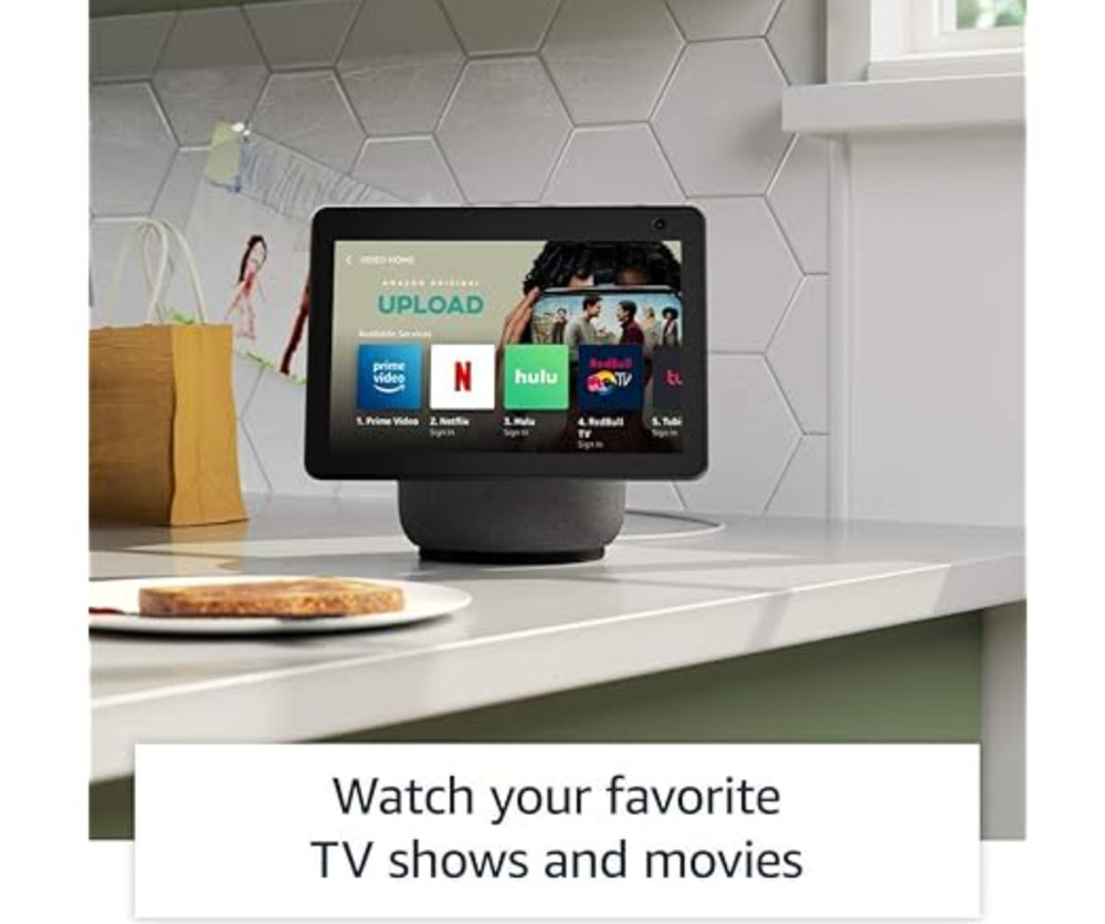 (NEW) Amazon Echo Show 10 (3rd Gen), HD smart Display Charcoal