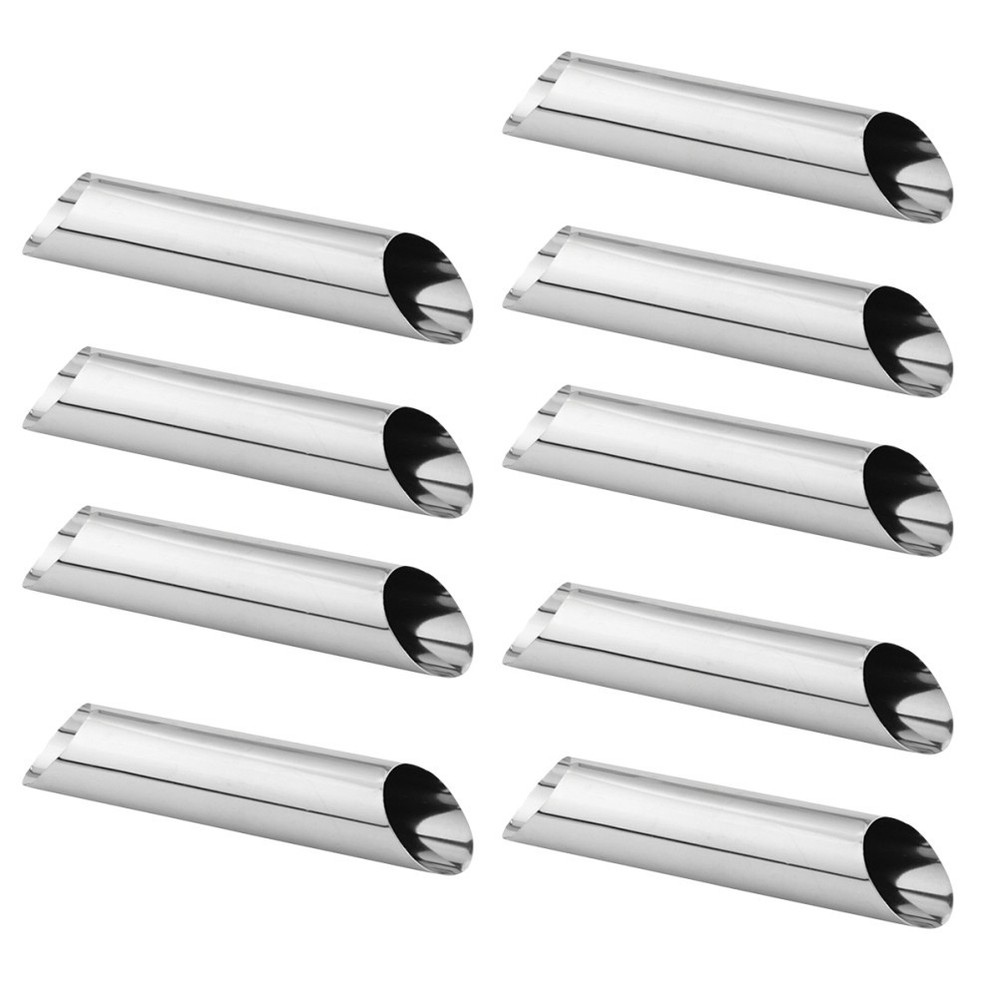 12 Pcs Bread Baking Mold Stainless Steel Cake Pastry & Molds Making Tools