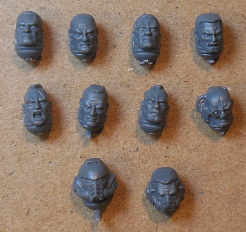 Warhammer 40k Assault Intercessors - All 10 Head Variants - Bits Bitz #AH2
