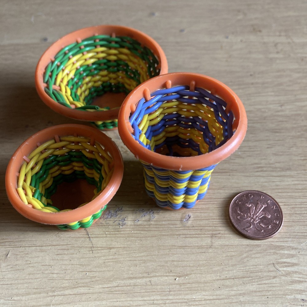 Vintage toy baskets. Chad Valley. Crafts