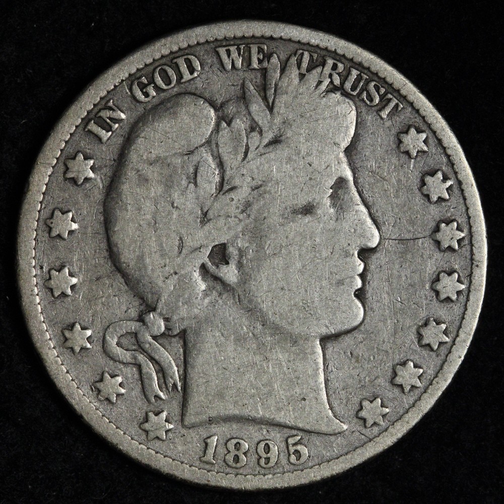 1895 Barber Silver Half Dollar FINE E308 SZUEM