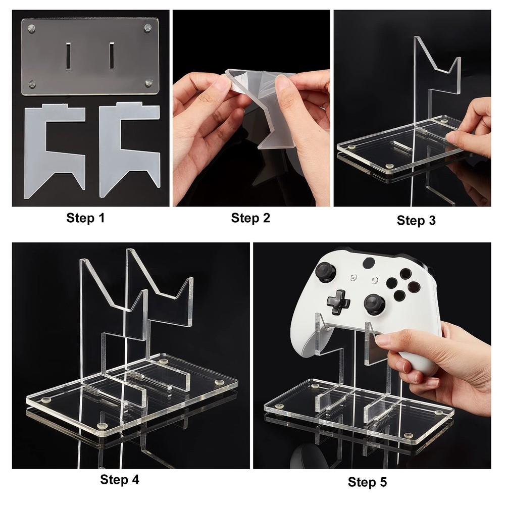 Universal Controller Holder, Transparent Acrylic Game Controller Display Stan...