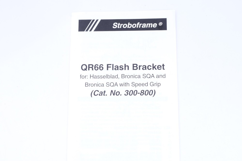 NEW Stroboframe QR66 Flash Bracket