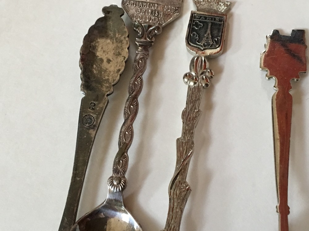 7 Vintage International Souvenir Spoons
