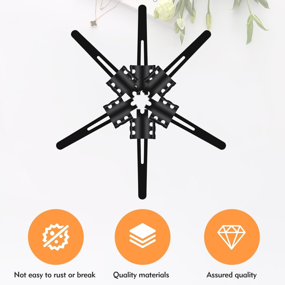 HRXMS 20 Pieces Replacement Flashlight Clip for Removable Accessories, Black