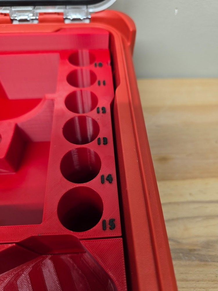 Milwaukee Packout - INSERT ONLY - For M12 Stubby 1/2" Metric Sockets