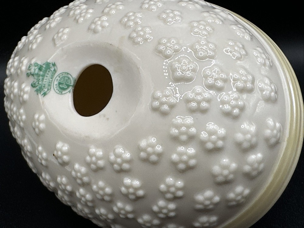 Large 5" Vintage Belleek Easter Egg