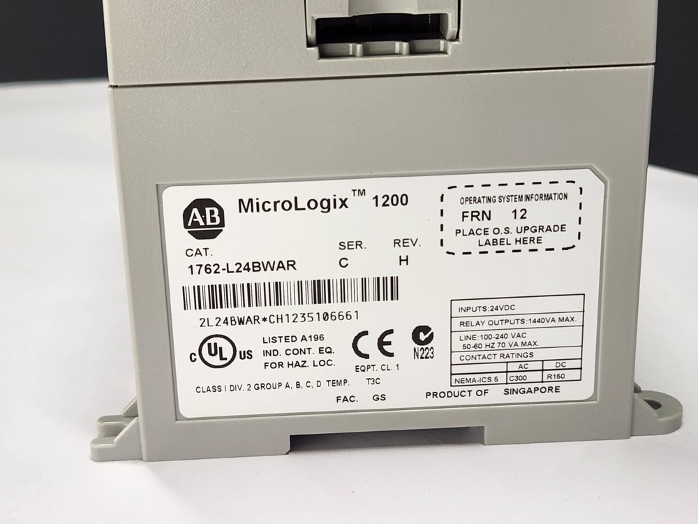 AB 1762-L244BWAR Micrologix1200 Controller