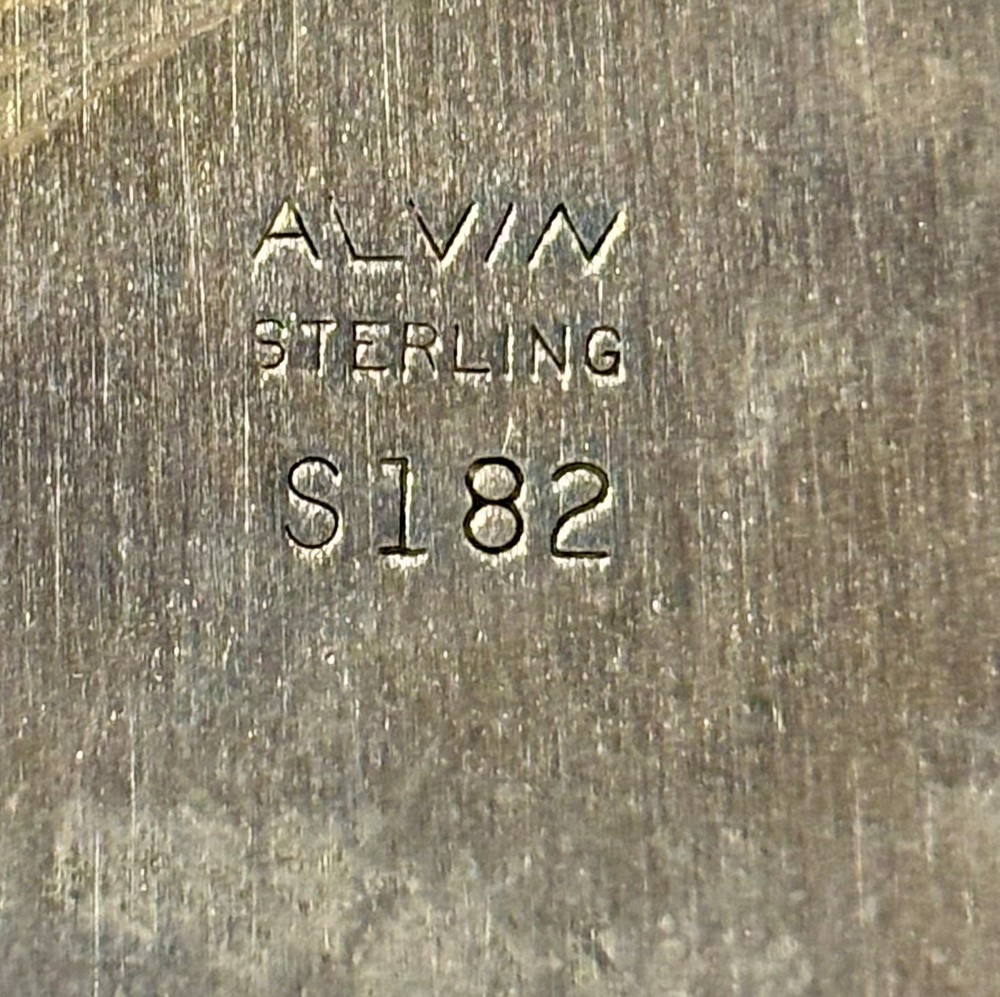 TWO ( 2 ) 168+ GRAMS | Alvin Solid Sterling Bowls | Pattern S182 | SCRAP LOT