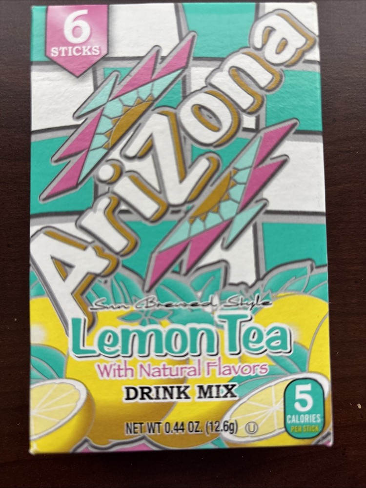 2 Arizona Lemon Tea Drink Mix Singles Go