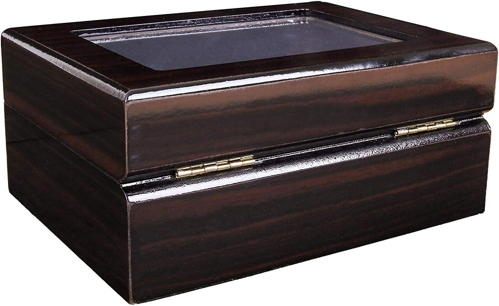 12 Slots Championship Ring Display Case for 12 Slots, Black