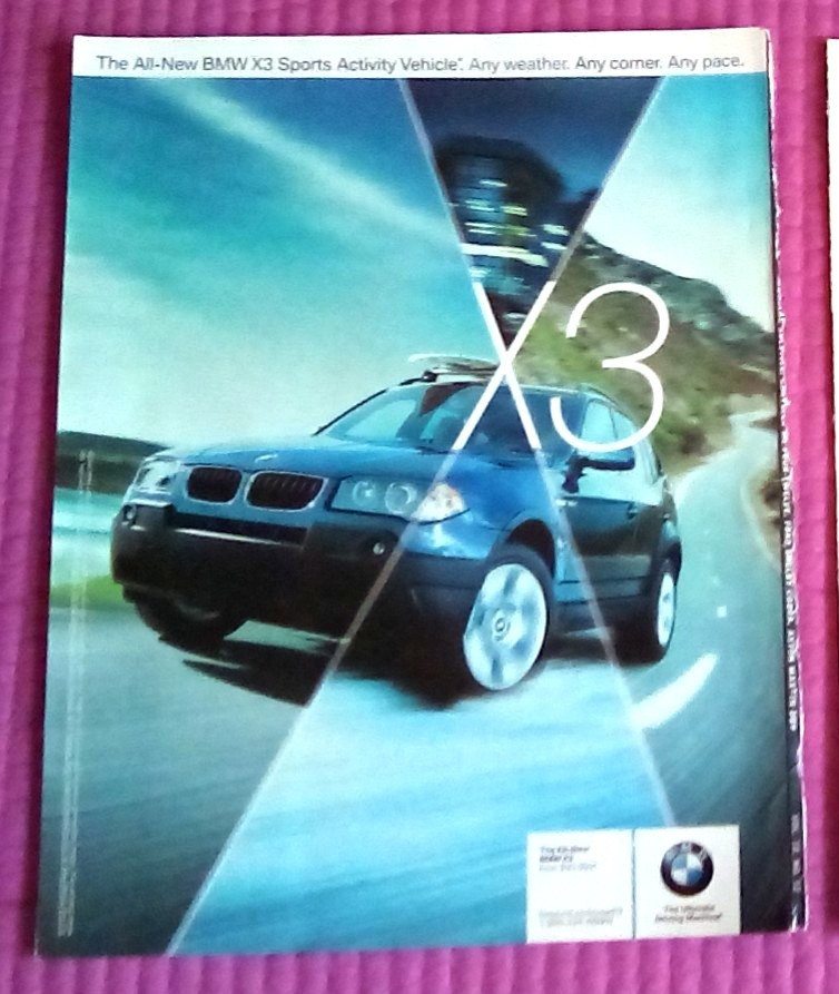 2004 BMW X3 Print Ad