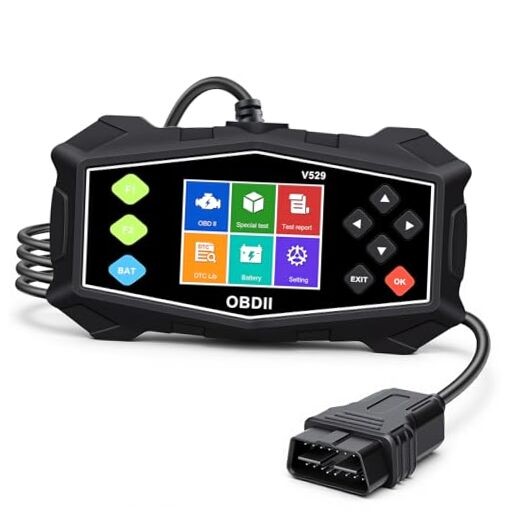 OBD2 Scanner Diagnostic Tool - Car Scanner with Battery Tester - Engine Light
