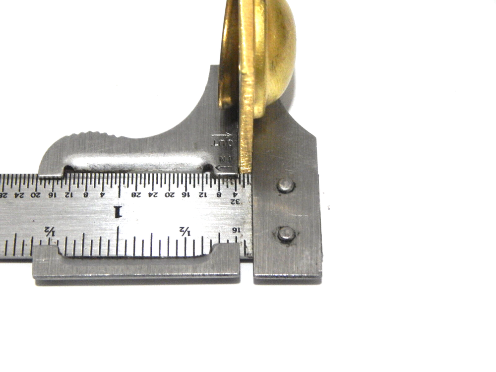 Ring Drawer Pulls Brass Half Mortise for Boxes Doors