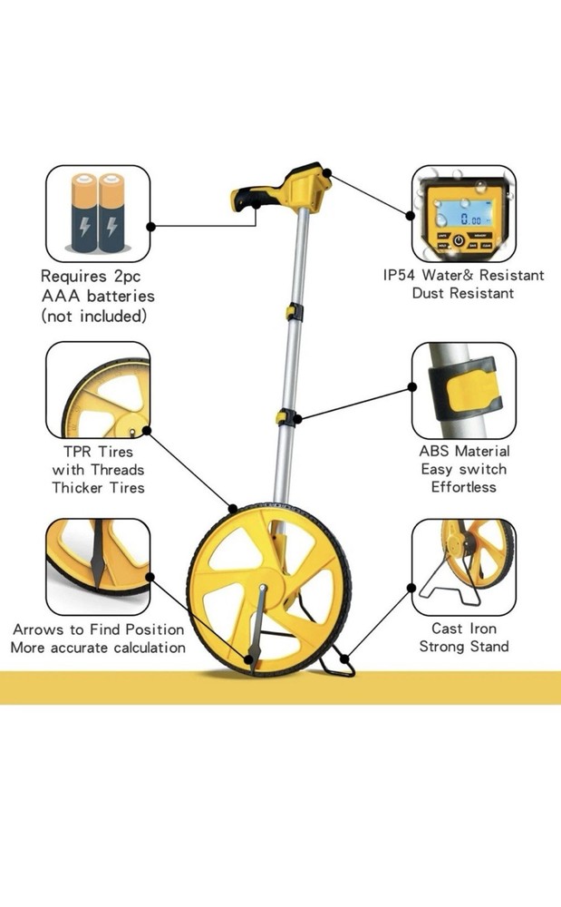 Zozen Measuring Wheel Digital Display High Precision, Premium NEW