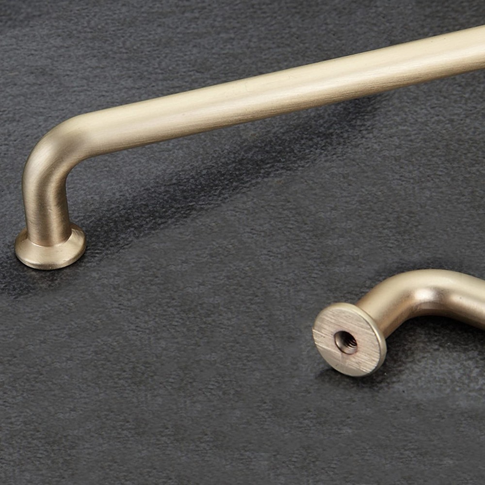 Bestory 10 Pack Hole Center 5''(128mm) Brushed Brass Kitchen Cabinet Pulls.Zi...